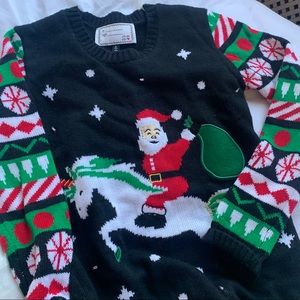 Unicorn Ugly Xmas Sweater w. lights